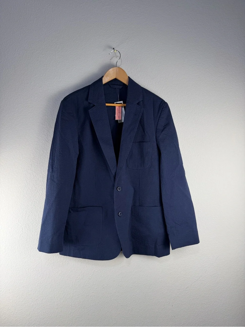 Vineyard Vines Seersucker Navy Blazer Sz 40